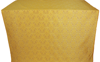Tikhvin silk (rayon brocade) (yellow/gold)