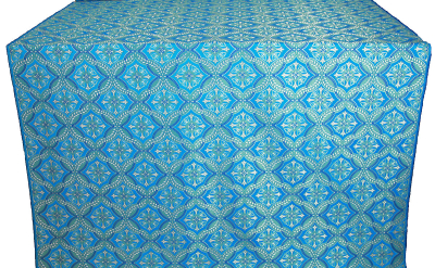 Laurus metallic brocade (blue/silver)