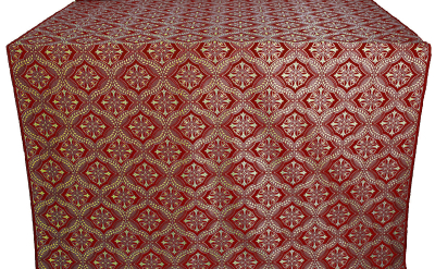 Laurus silk (rayon brocade) (claret/gold)