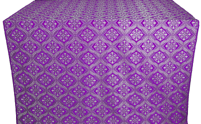 Laurus silk (rayon brocade) (violet/silver)