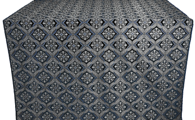 Laurus silk (rayon brocade) (black/silver)