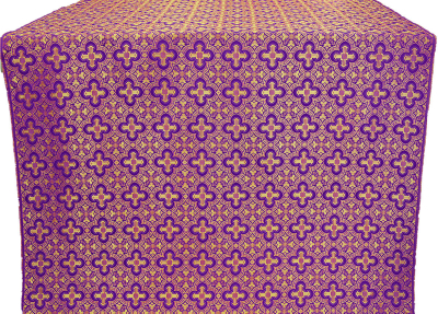 Zeon silk (rayon brocade) (violet/gold)