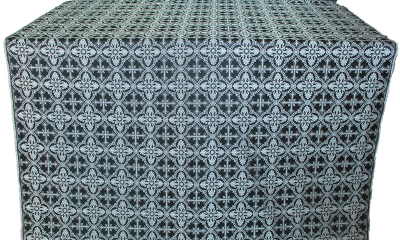 Valdaj metallic brocade (black/silver)