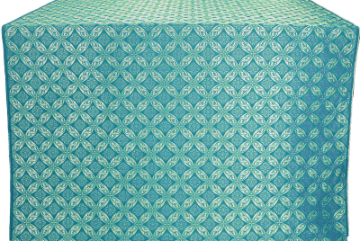 Angel Wings metallic brocade (blue/silver)