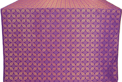 Angel Wings silk (rayon brocade) (violet/gold)