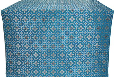 Kefalonia metallic brocade (blue/silver)