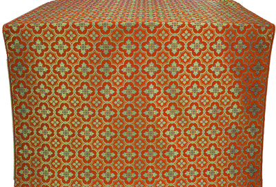 Kefalonia metallic brocade (red/gold)