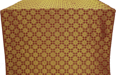 Tver silk (rayon brocade) (claret/gold)