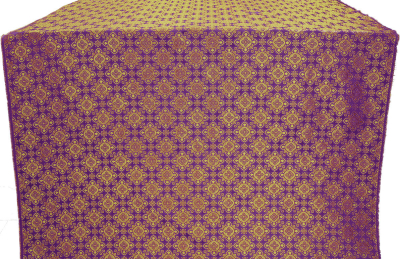 Tver silk (rayon brocade) (violet/gold)