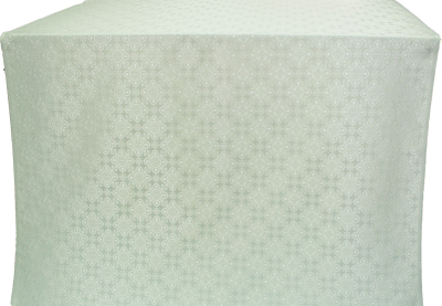 Tver silk (rayon brocade) (white/silver)