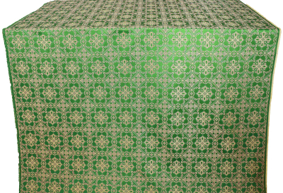 Otrada silk (rayon brocade) (green/gold)