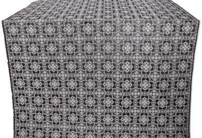 Otrada silk (rayon brocade) (black/silver)