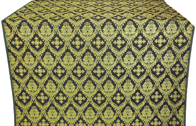 Muse silk (rayon brocade) (black/gold)