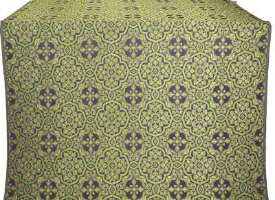 Blagovest silk (rayon brocade) (black/gold)