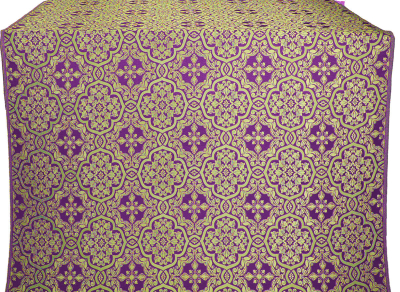 Blagovest silk (rayon brocade) (violet/gold)