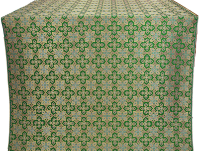 Polotsk Posad metallic brocade (green/gold)