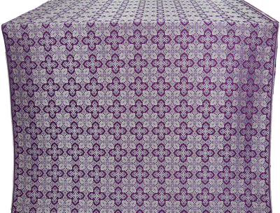 Polotsk Posad metallic brocade (violet/silver)