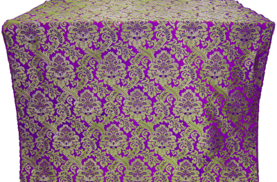 Eden metallic brocade (violet/gold)