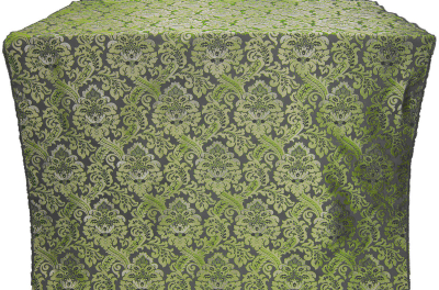 Eden silk (rayon brocade) (black/gold)
