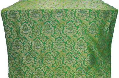 Eden silk (rayon brocade) (green/gold)