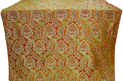 Eden silk (rayon brocade) (red/gold)