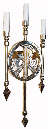 Church wall lamp Alpha&Omega - 3 lights