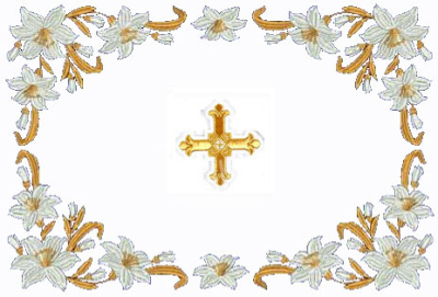 Embroidered chalice covers - Lily