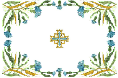 Embroidered chalice covers - W541