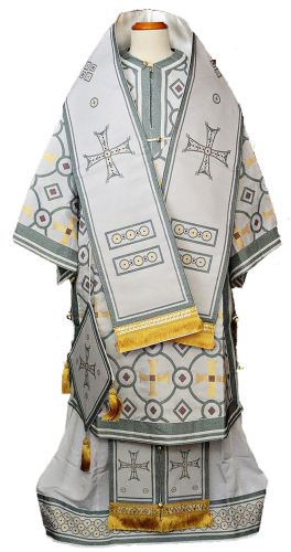 Bishop vestments - 17140 (white-silver)