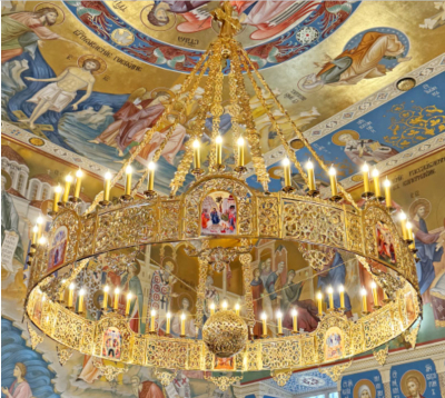 2-layer church khoros - 2746 (48 candles and 8 icons)