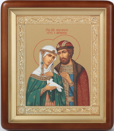 Religious icon: Holy Prince Peter and Princess Thebronija - 28-2