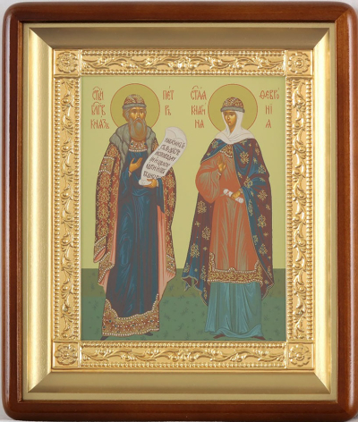 Religious icon: Holy Prince Peter and Princess Thebronija - 28-2