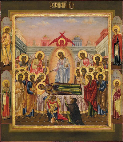 Icon: Dormition of the Most Holy Theotokos - V1