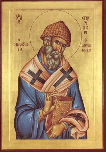 Icon: Holy Hierarch St. Spyridon of Tremethius - V4