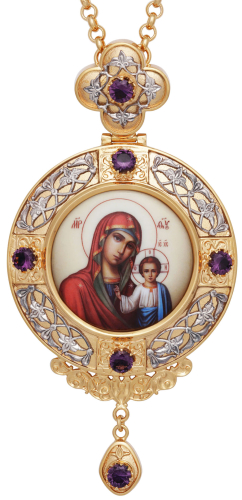 Bishop encolpion panagia no.1291