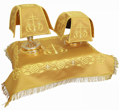 Embroidered chalice covers (veils) - Ouglich