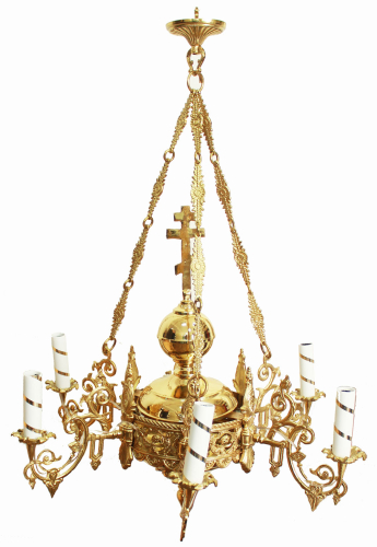 One-level church chandelier - F1 (6 lights) 