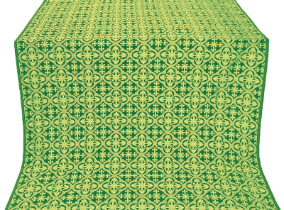 Elizabeth silk (rayon brocade) (green/gold) 1.4 m