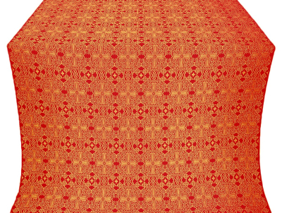 Nicea silk (rayon brocade) (red/gold) 1.0 m