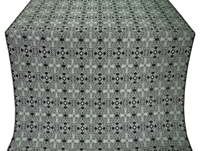 Nicea silk (rayon brocade) (black/silver) 1.2 m