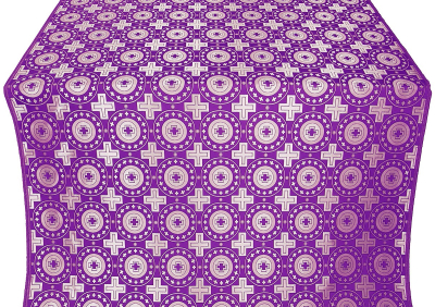 Mira Lycia silk (rayon brocade) (violet/silver) 1.1 m