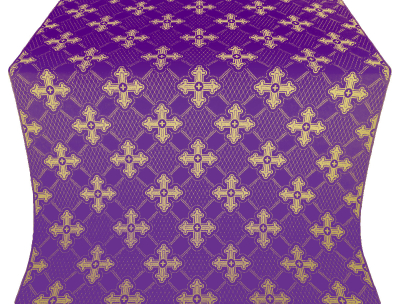 Podolsk silk (rayon brocade) (violet/gold) 1.9 m