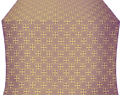Stone Flower silk (rayon brocade) (violet/gold) 1.5 m