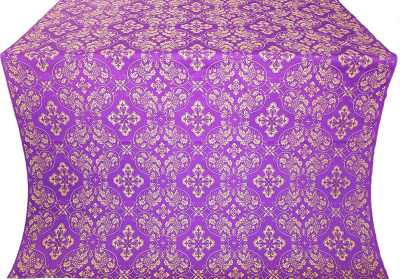 Rostov silk (rayon brocade) (violet/gold) 1.6 m