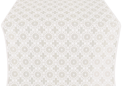 Mira Lycia silk (rayon brocade) (white/silver) 1.7 m