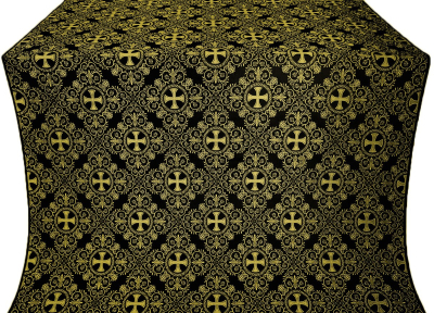 Alania metallic brocade (black/gold) 1.0 m