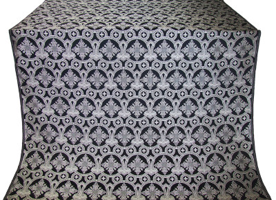 Czar's Cross metallic brocade (black/silver) 1.6 m