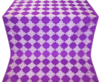 Kolomna metallic brocade (violet/silver) 1.2 m