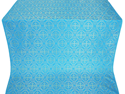 Paschal Egg metallic brocade (blue/gold) 1.6 m