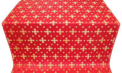 Belozersk metallic brocade (red/gold) 1.2 m